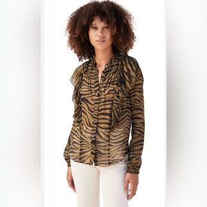 VERONICA BEARD 100% Silk Camilla Blouse